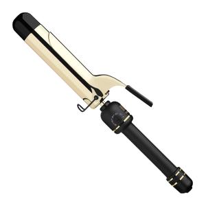 HOT TOOLS New and Improved 24K Gold Professional 1.5" Extended Barrel Curling Iron with Clamp for Loose Curls | 24K Gold Technology for Long-Lasting Results & Longer Barrel for Easy Styling (1 1/2")