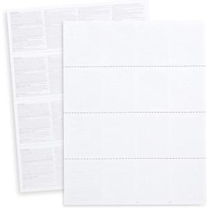 Blank W2 4-Up Horizontal Tax Forms 2024, 25 Employee Designed for QuickBooks Online and Accounting Software, with Back Instructions,