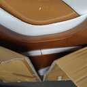 Coffee Table for Living Room Mid Century Modern Center Table with Glass Top and Wood, 32 Inch, Brown/Walnut