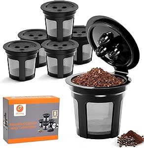 5 Pack Ninja Reusable Coffee Pods: Reusable K Cups for Ninja Coffee Maker - Refillable Coffee Filters for Ninja DualBrew Pro CFP201 CFP300 CFP301 CFP305 CFP307 CFP400 5 Pack Ninja Reusable Coffee Pods: Reusable K Cups for Ninja Coffee Maker - Refillable Coffee Filters for Ninja DualBrew Pro CFP201 CFP300 CFP301 CFP305 CFP307 CFP400