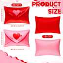 Weysat 2 Pcs Valentine's Day Envelope Throw Pillow Cover, 9 x 15 Inch Pink and Red Heart Throw Pillow Pink Holiday Decorative Love Letter Valentines Day Home Decoration Cushion Cases for Sofa Couch