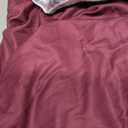 Two Pieces Fitted Sheets Black and Burgundy 100% Polyester Size 74x37 inch