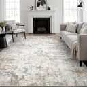 10x14 Area Rug Living Room: Modern Washable Indoor Carpet Brown | For Bedroom Dining Room Farmhouse Nursery Hallway Office,Modern Abstract,Machine washable,Non-Slip,Stain Resistant,Indoor