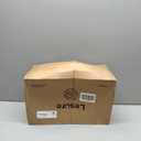 MaxSmeo Side Table, 3-Tier Small End Table, Modern Oval Night Stand Accent Table for Living Room, Bedroom, Rustic Brown