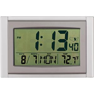 Fox Valley Traders 5 in 1 Large LCD Atomic Clock, Clocks & Electronics, One Size Fits All