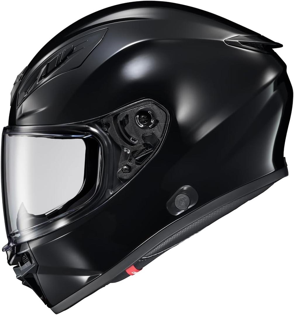ScorpionEXO R430 Full Face Street Motorcycle Helmet with Bluetooth Ready Speaker Pocketss DOT/SNELL Approved Solid (Black - 2X-Large)