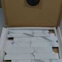 DICOFUN 10-Sheet Peel and Stick Backsplash Tile, Faux White Marble Look PVC Mixed Metal Stick on Backsplash Tiles for Kitchen and Bathroom, 9.4 sq.ft