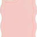 Slim Fit Case for iPhone 15 Plus and iPhone 14 Plus 6.7-Inch, Wave Frame, Cute Soft TPU Thin Protective Phone Cover for Women, Light Pink