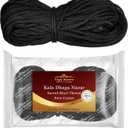 Yogic Mantra Nazar Battu Kala Dhaga (Pure Cotton Thick Black Thread Approx 20 Meters Length) Nazar Suraksha Kalava Raksha Sutra Sacred Holy Thread Evil Eye Protection Anklets for Men & Women