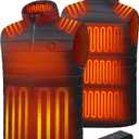 Heated Vest Jacket for Women with Battery Pack Included 16000mAh for Outdoor Hunting Camping, Black, Size M