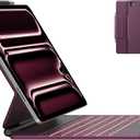 typecase Keyboard Case for iPad Pro 13-inch (M5 2025 / M4 2024), Magic Keyboard with 11 Colors Backlight, Keyboard Case with Pencil Holder, Multi-Touch Trackpad, Easy-Set Magnetic Stand, Raspberry