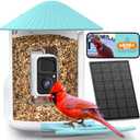 NETVUE by Birdfy Smart Bird Feeder with 2K HD AI Camera Solar Powered, Wireless Wildbird Watching, Live Stream&Color Night Vision, Auto-Capture & Notify, Free Cloud Storage(AI by Subscription)