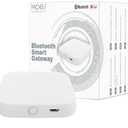 Add MOES FingerBot Tuya Bluetooth Hub Link FingerBot to Wi-Fi (Support 2.4GHz) Compatible with Alexa, Google Home, IFTTT and Timmer Control. One Gateway Can Connect Multiple FingerBots(1 White Pack)