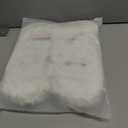 Laahoem Animal Slippers Soft Sole Indoor Shoes Winter Warm Thick Plush Fuzzy House Socks Furry Home Slippers For Girls Women Boys Men (White)