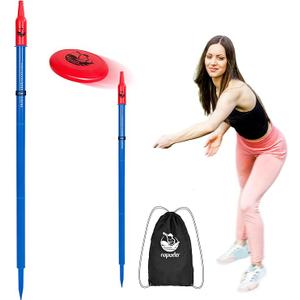 ropoda Outdoor Games - Upgraded Flying Disc Game Set,Pro, Portable Disc Toss Game for Lawn and Beach Games with Thicker Pole (Polish Horseshoes)-Pro