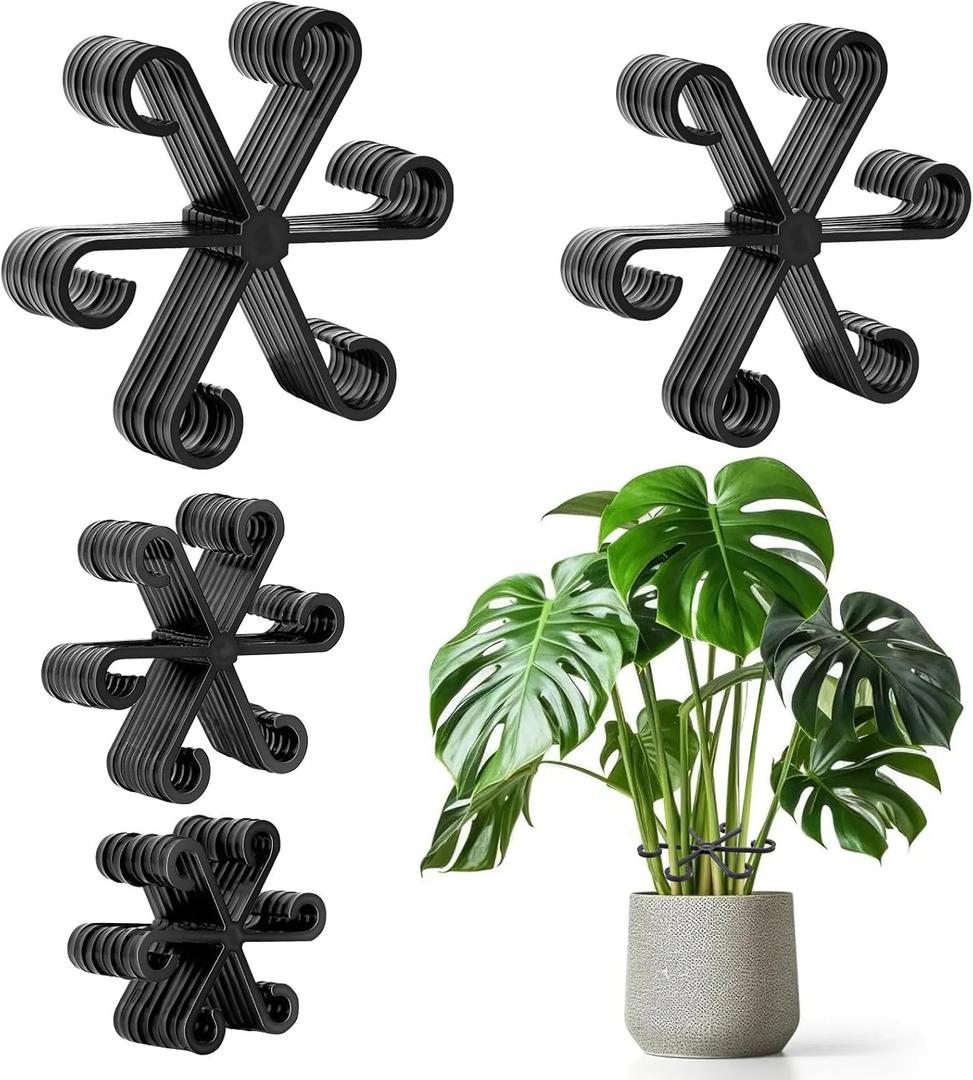 32pcs Plant Stem Support, Plant Support for Indoor Plants, Climbing Houseplant Stem Holders, Reusable Plant Stabilizer, Plant Accessories Indoor