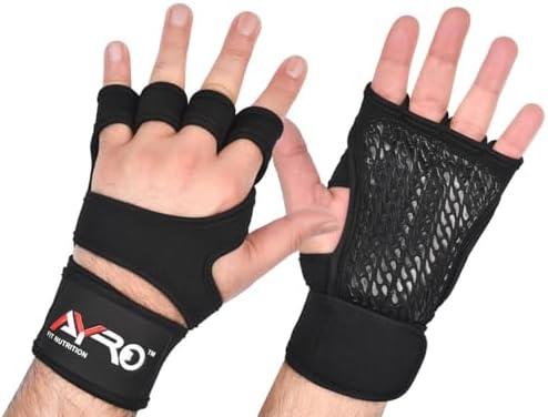 AYRO Workout Gloves for Men & Women – Gym Gloves for Men, Weight Lifting Gloves, with Wrist Support, Breathable Palm Padding, Non-Slip Grip – Ideal for Gym, Fitness, Cross Training, Cycling Gloves XL