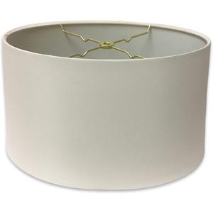 Royal Designs, Inc. Shallow Oval Hardback Lamp Shade, HB-611-12WH, White, (10 x 6) x (12 x 7.5) x 7