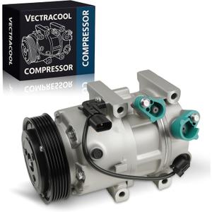 178317 Air Conditioning A/C Compressor Compatible with Hyundai Sonata 2011-2014 2.0L 2.4L; Compatible with Kia Optima 2011 2.0L 2.4L Replacement # 977013R000 10A1086