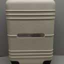 KYME Carry On Luggage 22x14x9 Airline Approved with TSA Lock Hard Shell Carry On Suitcase Lightweight Suitcases with Wheels Small Luggage for Men Women,Carry-On 20 Inch,White