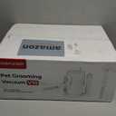 Simple Way Dog Vacuum Grooming Kit for Shedding: Professional Hair Clippers Pet Groomer - Strong Suction Cleaner Deshedding Tool Fur Brush Attachment Trimmer for Home Cat (Pale White)