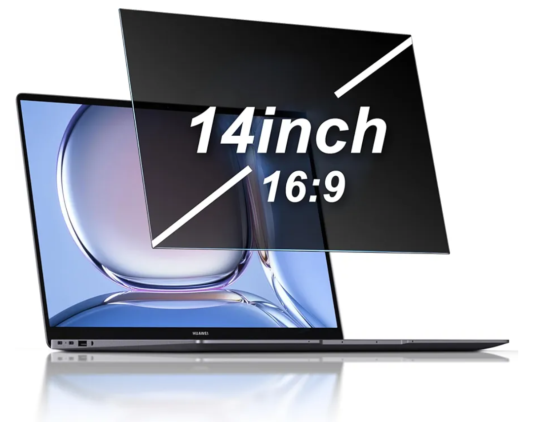 Laptop Privacy Screen 14 Inch Privacy Filter Screen Protector for 14Inch Laptop Anti Blue Light Glare Removable Filter
