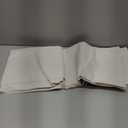 LAMIT 100% Blackout Natural Linen Curtains, 63 Inches Linen Textured Thermal Bedroom Curtains Back Tab and Rod Pocket Neutral Panels with White Liner for Farmhouse, 2 Panels, 52 x 63 Inch, Ivory