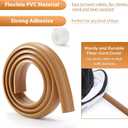 Floor Cord Cover 4ft, Cord Hider Floor Yellow Oak Wood, Cable Management Prevent Trips, Cable Cover Wire Covers for Electric Power Cords, Wire Protector Cavity W0.47in x H0.28in