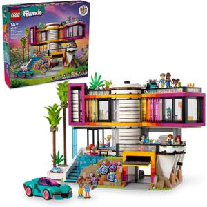 LEGO Friends Andrea's Modern Mansion Doll House - Gift for Christmas - 4 Story Toy House Building Toy Set for Kids, Girls and Boys, Ages 14+ - Includes 11 Characters - 42639