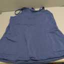 Womens Sleeveless Athletic Hot Shot Mini Dress with Built-in Shorts Sundress (Large, Navy)