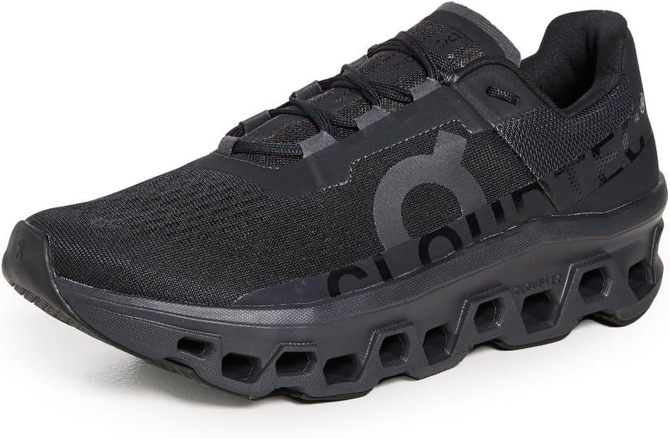 On Men's Cloudmonster Sneakers (US 12, All Black)
