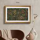 VIYYIEA Large Gold Framed Wildflower Wall Art for Living Room, 24x36 Inch