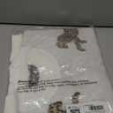 Saodimallsu Womens Mock Neck Sleeveless Sweater Vest Leopard Print Cap Sleeve Casual Loose Knit Crop Tops, Medium