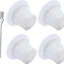 4 Pack Car Vacuum Filter Replacement Compatible with KMM Handheld Car Vacuum Cleaner, Model LT-117C, Washable Filter for Car, Home, Office, PetOnly for KMM LT-117C Vacuum Cleaner
