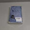 Alimens & Gentle Linen Shirts for Men Long Sleeve Casual Cotton Button Down Shirts Summer Beach Wedding Tops with Pocket Grey Blue Medium