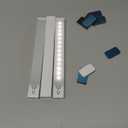 Under Cabinet Lighting 8 Inches Rechargeable Motion Sensor Light Indoor, 3 Color Dimmable Closet Light Battery Operated, USB Stick on LED Magnetic Under Counter Lights for Kitchen Stair, 3 Packs