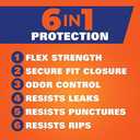 Hefty Ultra Strong 30 Gallon Trash Bags, Large Trash Bags, Multipurpose, Break Resistant Drawstring Closure, Resists Leaks, Punctures, and Tears, Black, Fabuloso Watermelon Scent, 50 Bags (50 Count (Pack of 1))