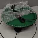 Daoeny Heated Bird Bath for Deck Railing, Upgraded 100W Heated Bird Baths for Outdoors Thermostat Control, Heated Bird Bath for Outside Winter Garden Yard Patio Decor (Green)