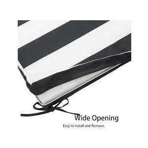 Black and White Striped Throw Pillow Cover Queen Size Black White Stripes Pillowcases Protector Stripe Lumbar Pillow Case Decorative Standard Pillow Cases with Zipper Cushion Covers for Couch, 20 * 43