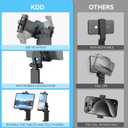 KDD Airplane Tablet Holder Mount, Adjustable Travel Essentials iPad Phone Stand with 360 Degree Rotation, Portable Tesla Model 3/Y Car Headrest Mount Compatible with iPad, Cell Phone