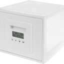 Digital Timed Lock Box, Medicine Locker, Phone Jail Timer, Clear Lock Box, Locking Time Snack Container with 2 Modes, 3.6 Gallons, Kitchen Clear Lockable Safe Box, 11.9x 9.3x 7.6 in, White