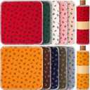 Redbaker 50 Pcs Reusable Paper Towels Paperless Reusable Cotton Cloths Toilet Absorbent Washable Paper Towels with Roll Kitchen Dishcloth for Kitchen Paperless Dishcloths(Rose)