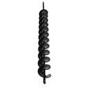 2in Wide 24in Long Metal Earth Augers Drill Bit, Garden Plant Flower Bulb Auger Rapid Planter Bulb Compatible Auger Machine Head with 3/8in Diameter Non-Slip Hex Shank