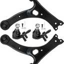 K640360 K640361 Front Lower Control Arm w/Ball Joint Fit for Toyota Corolla 2003-2008 for Celica 2000-2005 Driver Passenager Side- 4pcs