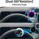 Car Magnetic Phone Mount for Mercedes Benz C-Class 2022-2025 and GLC Class 2023-2026 and CLE 2024-2026 Auto Accessories Best Cellphone Holder Fast 15W Wireless Charger Cell Phones Screen Stand