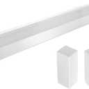 Upgraded 5 FT Baseboard Heater Cover with Left and Right Endcaps, Galvanized Steel Easy Slip-On Heater Cover for Replacing Old and Rusty Looking Electric and Hydronic Baseboard Heaters