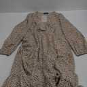 Brown Animal Print Midi Dress M