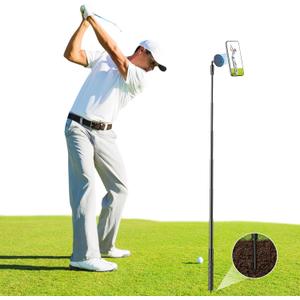 Monopod and Tripod Selfie Stick to Record Golf Swing Training Aid, Magnetic Golf Film Stick Adjustable Aluminum Compatible with Magsafe iPhone 16/15/14/13/12 Plus Pro Max Series