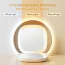 Compact LED Travel Magnifying Makeup Mirror - 1X/10X Rechargeable 4-inch Magnifying Mirror with Light, 3-Level Dimmable, Compact Portable Mirror for Purses & Travel, White