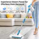 Czlife Z7 Steam Mop for Floor Cleaning, 13-in-1 Handheld Steam Cleaner for Home Tile Grout Hardwood Laminate Furniture Couch Clothes Carpet, Multi-Purpose Floor Steamer Machine, Corded (Blue)